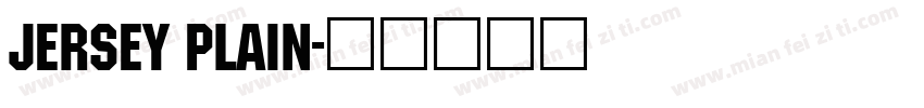 Jersey Plain字体转换